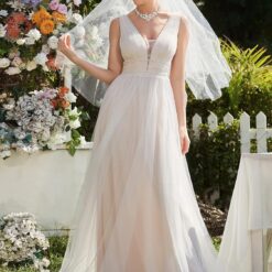 Robe De Mariée Fines Bretelles Et Dentelle Florale image 18 | Soirée Blanche