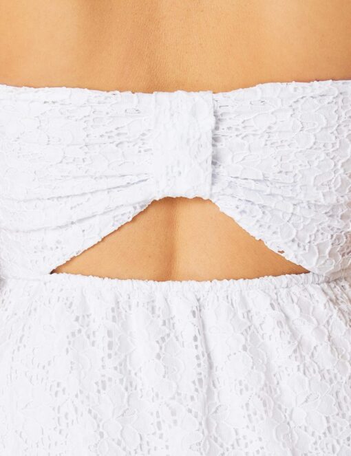 Robe Blanche Courte Bustier – Image 6