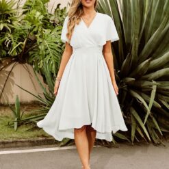 Robe Blanche Courte Mariage image 18 | Soirée Blanche