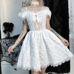 Robe Blanche De Soirée En Velours image 14 | Soirée Blanche