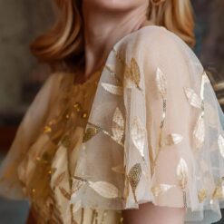 Robe De Mariée Courte Avec Perles Blanche image 19 | Soirée Blanche