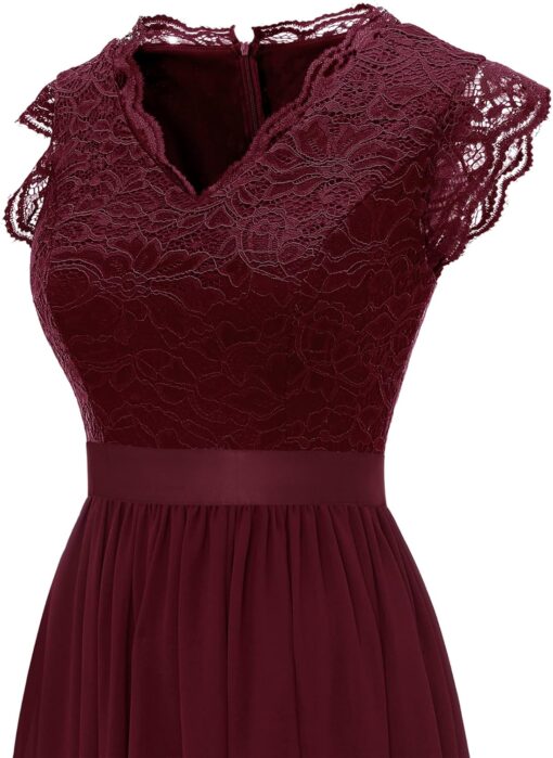 Robe De Mariée A Manches Longues Et Appliques Florales Scintillantes – Image 6