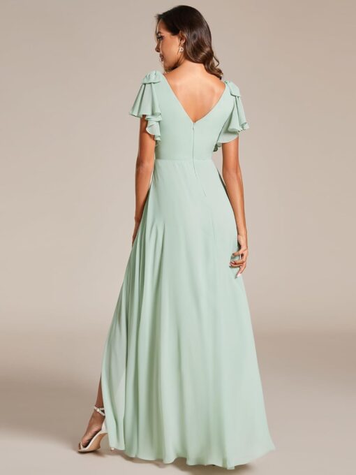 Robe De Mariée 2 En 1 Originale Courte Blanche – Image 3