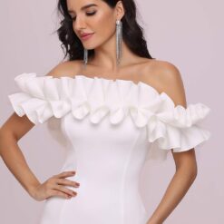 Robe de mariée sirène en dentelle florale avec manches en tulle détachables image 15 | Soirée Blanche Robe de mariée sirène en dentelle florale avec manches en tulle détachables image 14 | Soirée Blanche