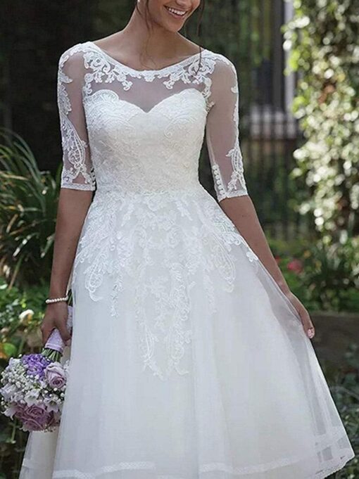 Robe De Mariée Princesse Avec Traîne – Image 4