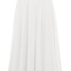 Robe de mariée en satin perlé à décolleté en V profond et poches en ligne A image 15 | Soirée Blanche Robe de mariée en satin perlé à décolleté en V profond et poches en ligne A image 14 | Soirée Blanche