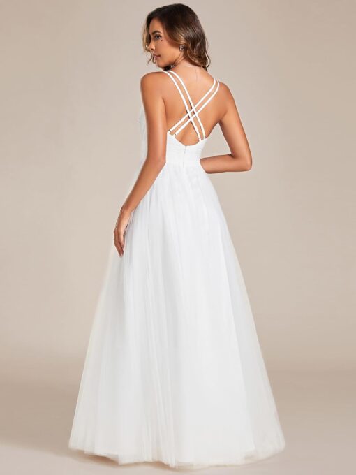 Robe De Mariée Champêtre Blanche – Image 3