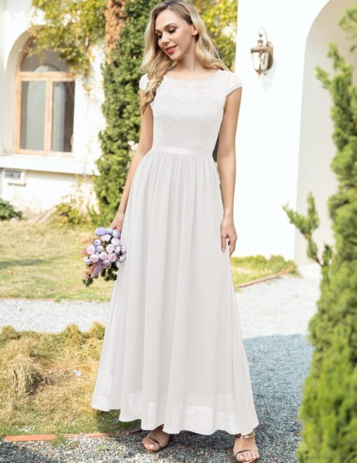 Robe Blanche Mariage Civil – Image 3