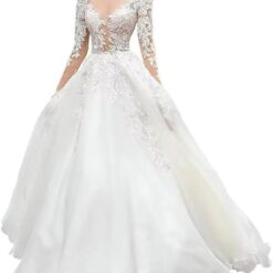 Robe De Mariée Princesse Luxe A Manches Longues Robe De Mariée Princesse Luxe A Manches Longues