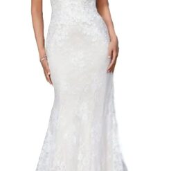 Robe de mariée sans manches en organza et dentelle à effet dʼillusion Robe de mariée sans manches en organza et dentelle à effet dʼillusion