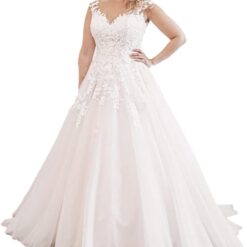 Robe De Mariée Simple Et Chic Avec Dentelle Blanche Robe De Mariée Simple Et Chic Avec Dentelle Blanche