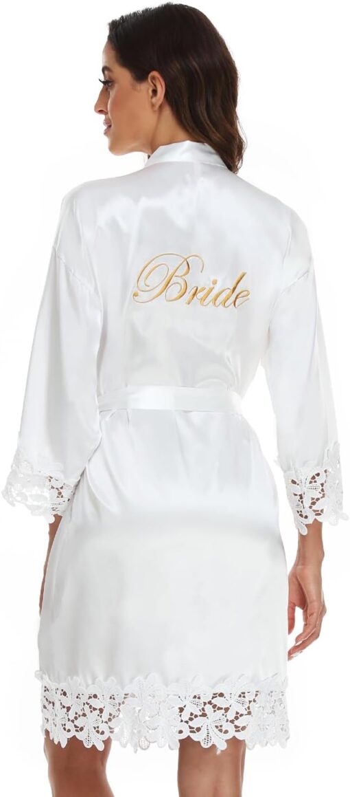 Robe de mariée à bretelles dentelle fine