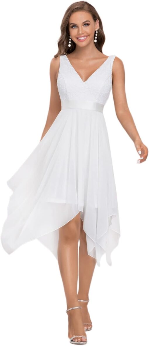 Robe De Soirée Courte Blanche
