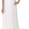 Robe de mariée col V plongeant avec motifs floraux