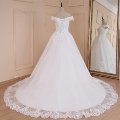 Robe De Mariée Grande Taille Perles image 10 | Soirée Blanche