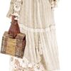Robe Boheme Blanche Longue
