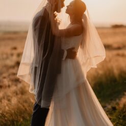 Robe de mariée simple à motifs floraux pailletés image 15 | Soirée Blanche Robe de mariée simple à motifs floraux pailletés image 14 | Soirée Blanche