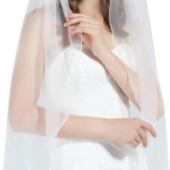 Robe de mariée simple à motifs floraux pailletés Robe de mariée simple à motifs floraux pailletés