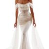 Robe De Mariée Sirène Dos Illusion Blanche