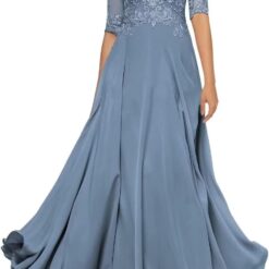 Robe de mariée en tulle et dentelle à encolure ras-du-cou et illusion Robe de mariée en tulle et dentelle à encolure ras-du-cou et illusion