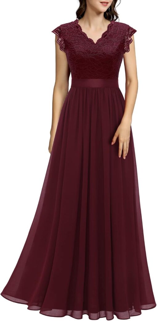 Robe De Mariée A Manches Longues Et Appliques Florales Scintillantes
