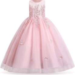 Robe de bal princesse avec dentelle florale et paillettes image 10 | Soirée Blanche Robe de bal princesse avec dentelle florale et paillettes image 9 | Soirée Blanche
