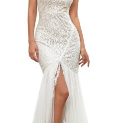 Robe De Mariée Sirène Pailleté Robe De Mariée Sirène Pailleté