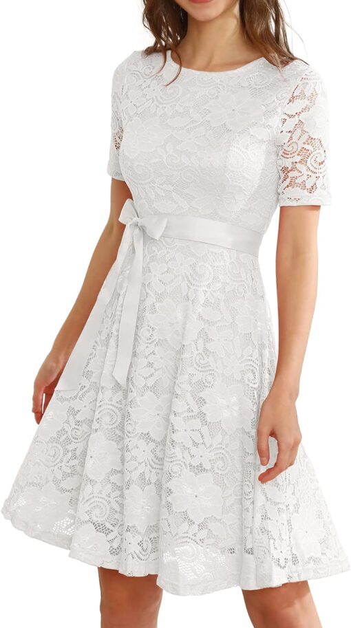 Robe De Mariée Courte Grande Taille Blanche