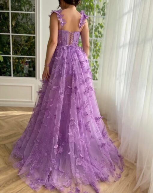Robe De Mariée Princesse Manche Longue Dentelle – Image 5