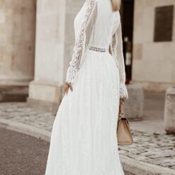 Robe De Mariée Avec Traine image 12 | Soirée Blanche