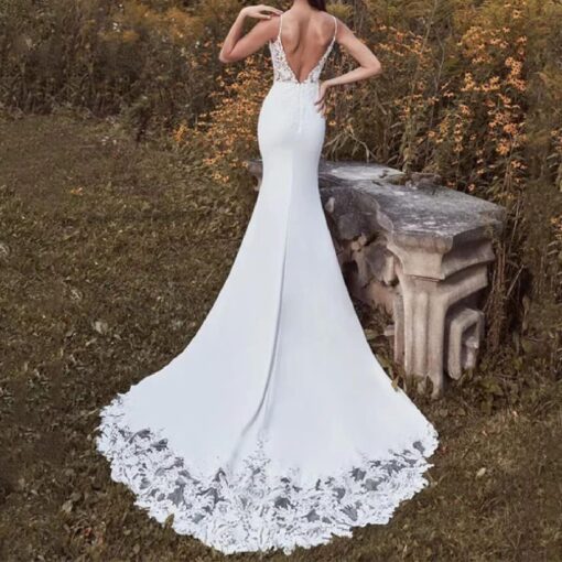 Robe De Mariée Sirène Grande Taille – Image 3