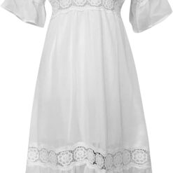 Robe Bohème Blanche Longue image 14 | Soirée Blanche Robe Bohème Blanche Longue image 13 | Soirée Blanche