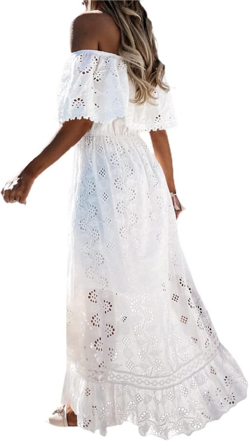 Robe Longue Femme Blanche – Image 4