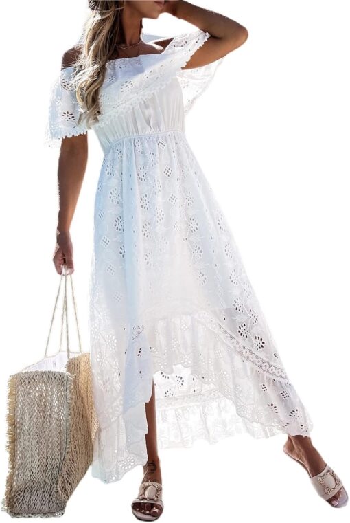 Robe Longue Femme Blanche – Image 6