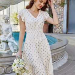 Robe Blanche Mousseline Courte image 11 | Soirée Blanche