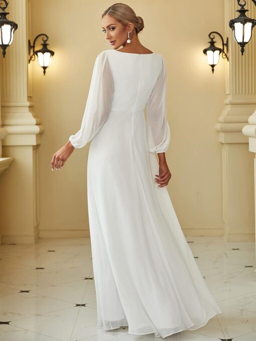 Robe De Cocktail Blanche Grande Taille – Image 3