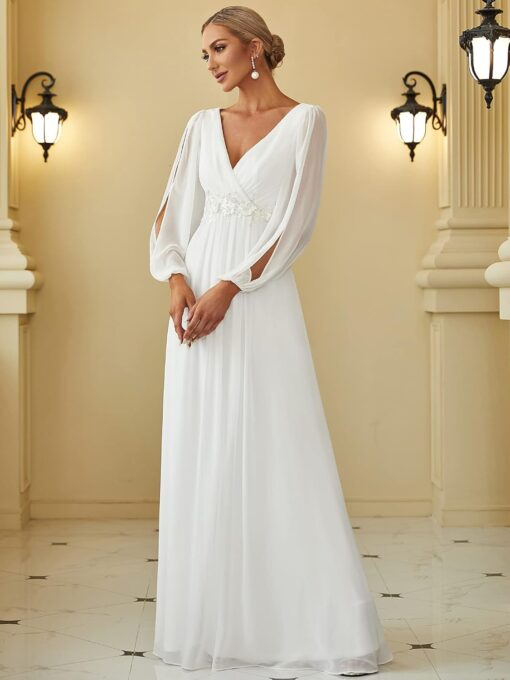 Robe De Cocktail Blanche Grande Taille – Image 5