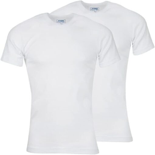 Athéna : Tee Shirt Homme Bio - Col V - Lot de 2