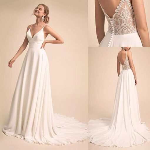 Robe De Mariée Dentelle Dos Nu