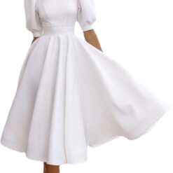 Robe De Soirée Blanche Manche Longue image 9 | Soirée Blanche