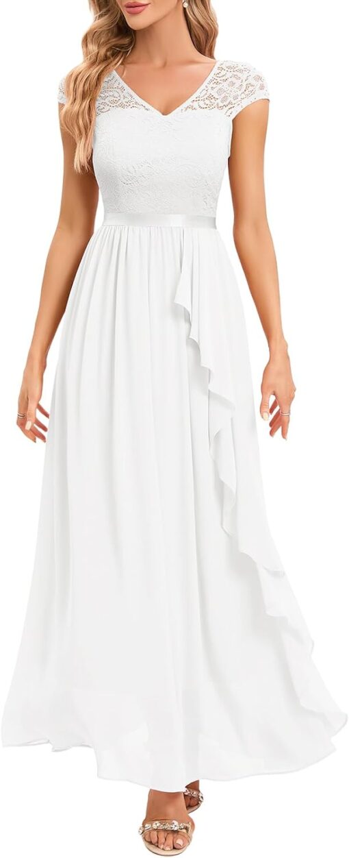 Robe De Soirée Longue Blanche – Image 2