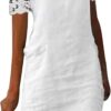 Robe Longue Blanche Boheme Manches Longues