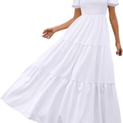 Robe Longue Bohème Blanche Robe Longue Bohème Blanche