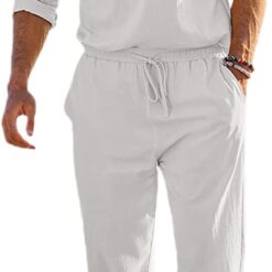 Ensemble d'été détendu 2 pièces Homme image 12 | Soirée Blanche Ensemble d'été détendu 2 pièces Homme image 11 | Soirée Blanche