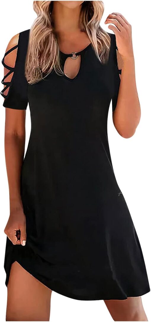 Robe De Soirée Courte Noir Et Blanche