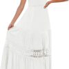 Robe Longue Boheme Blanche Dentelle