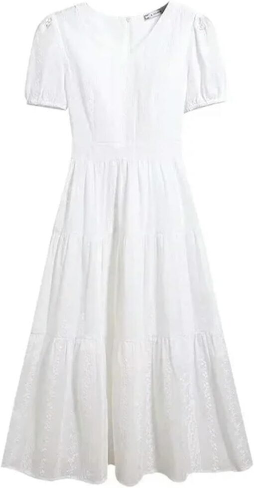 Robe Dentelle Blanche Patineuse – Image 2
