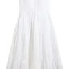 Robe Dentelle Blanche Patineuse