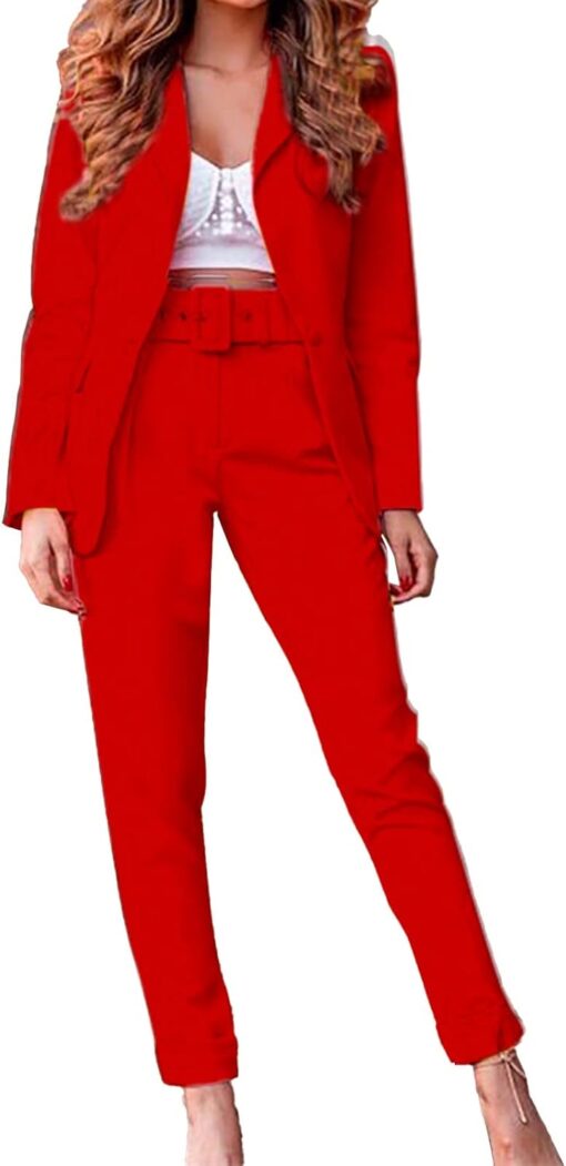 Tenue Chic en 2 Pièces Slim Fit pour la Dame Élegante