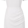 Robe Blanche Cocktail Courte
